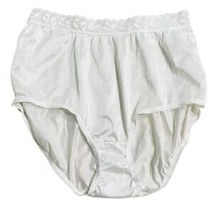 Vintage Bentley Nylon Briefs Lot of 3 White Size 8 Deadstock New Without Tags